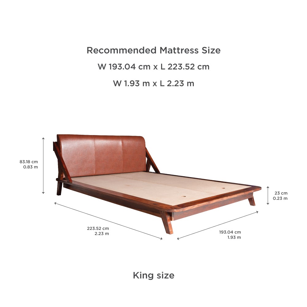 plush sheesham wood bed