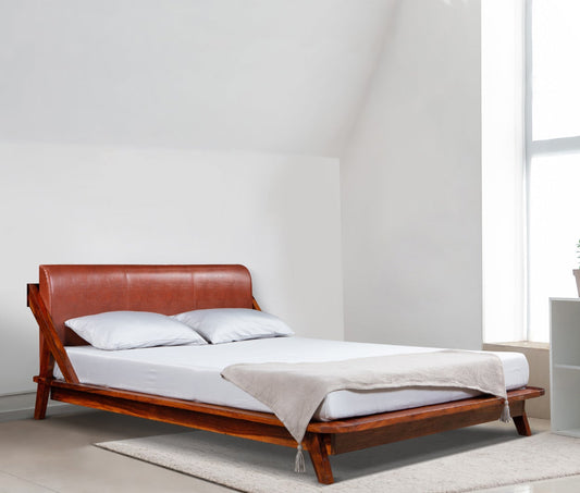 plush sheesham wood bed