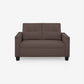 Ease Saddle Brown Fabric 2 Seater Sofa