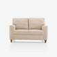 Utopia Beige Fabric 2 Seater Sofa