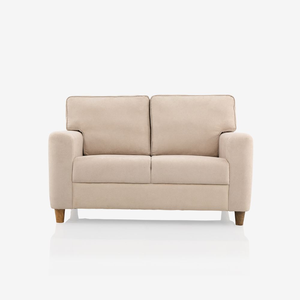 Utopia Beige Fabric 2 Seater Sofa