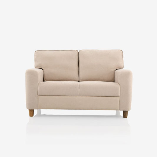 Utopia Beige Fabric 2 Seater Sofa