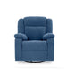 Avalon - Rocking & Rotating Single Seater Fabric Recliner in Twilight Blue Colour