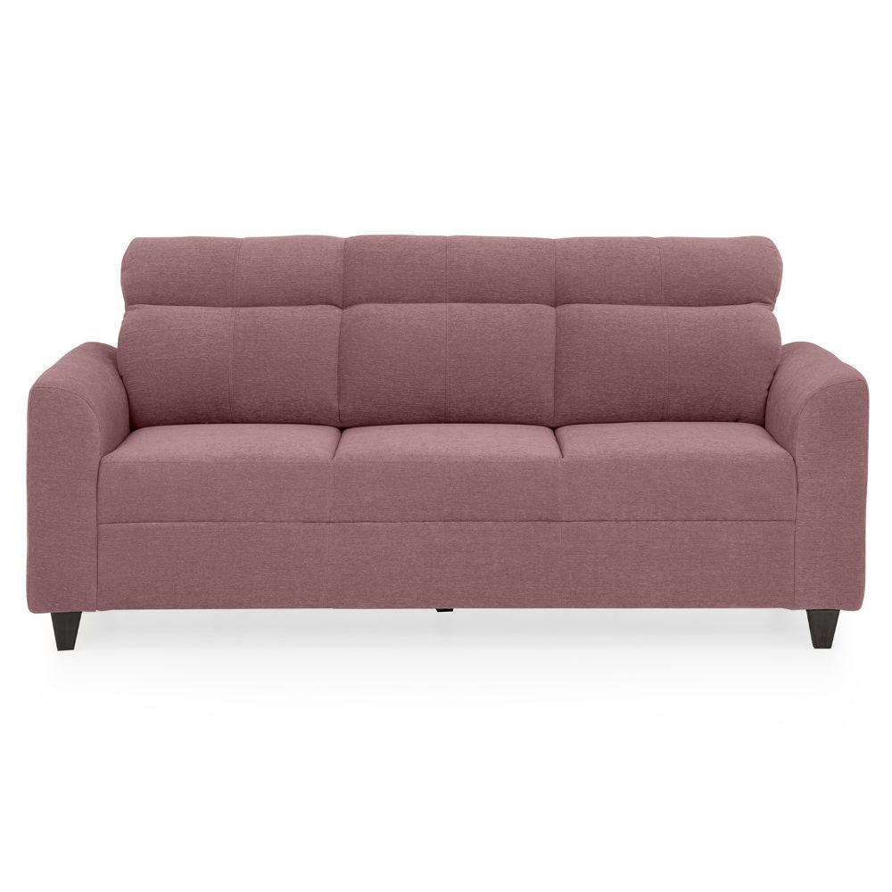 Zivo Plus Dusky Pink Fabric Sofa Set 3 Seater Sofa