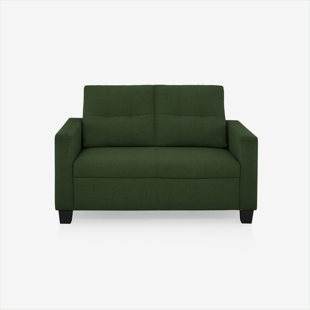 Ease Green Fabric 2 Seater Sofa