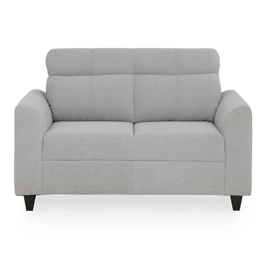 Zivo Plus Cloudy Gray Fabric 2 Seater Sofa