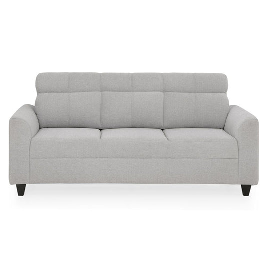 Zivo Plus Cloudy Gray Fabric Sofa Set 3 Seater Sofa