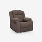 Avalon Dark Brown Fabric Recliner