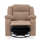 Avalon - Rocking & Rotating Single Seater Fabric Recliner in Plaster Brown Colour