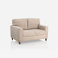 Utopia Beige Fabric 2 Seater Sofa