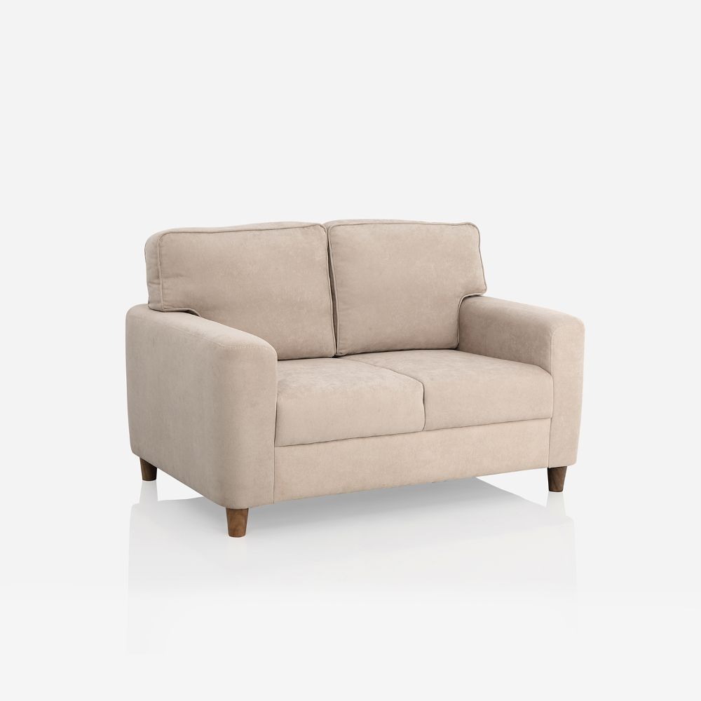 Utopia Beige Fabric 2 Seater Sofa