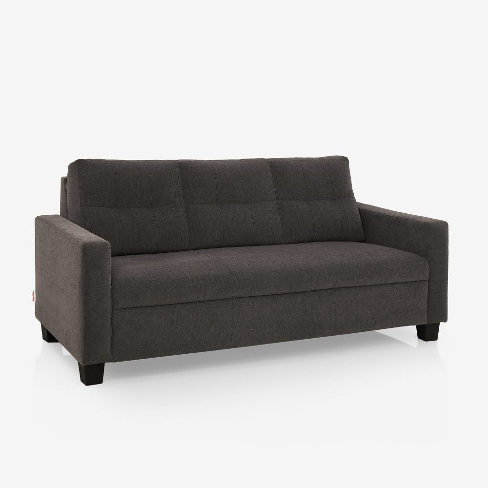 Ease Grey Fabric 3 Seater Sofa