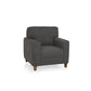 Utopia Grey Fabric 1 seater sofa