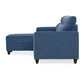 Zivo Plus Twilight Blue Fabric Sofa Set 3 Seater Sofa with Lounger