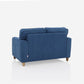 Utopia Blue Fabric 2 Seater Sofa