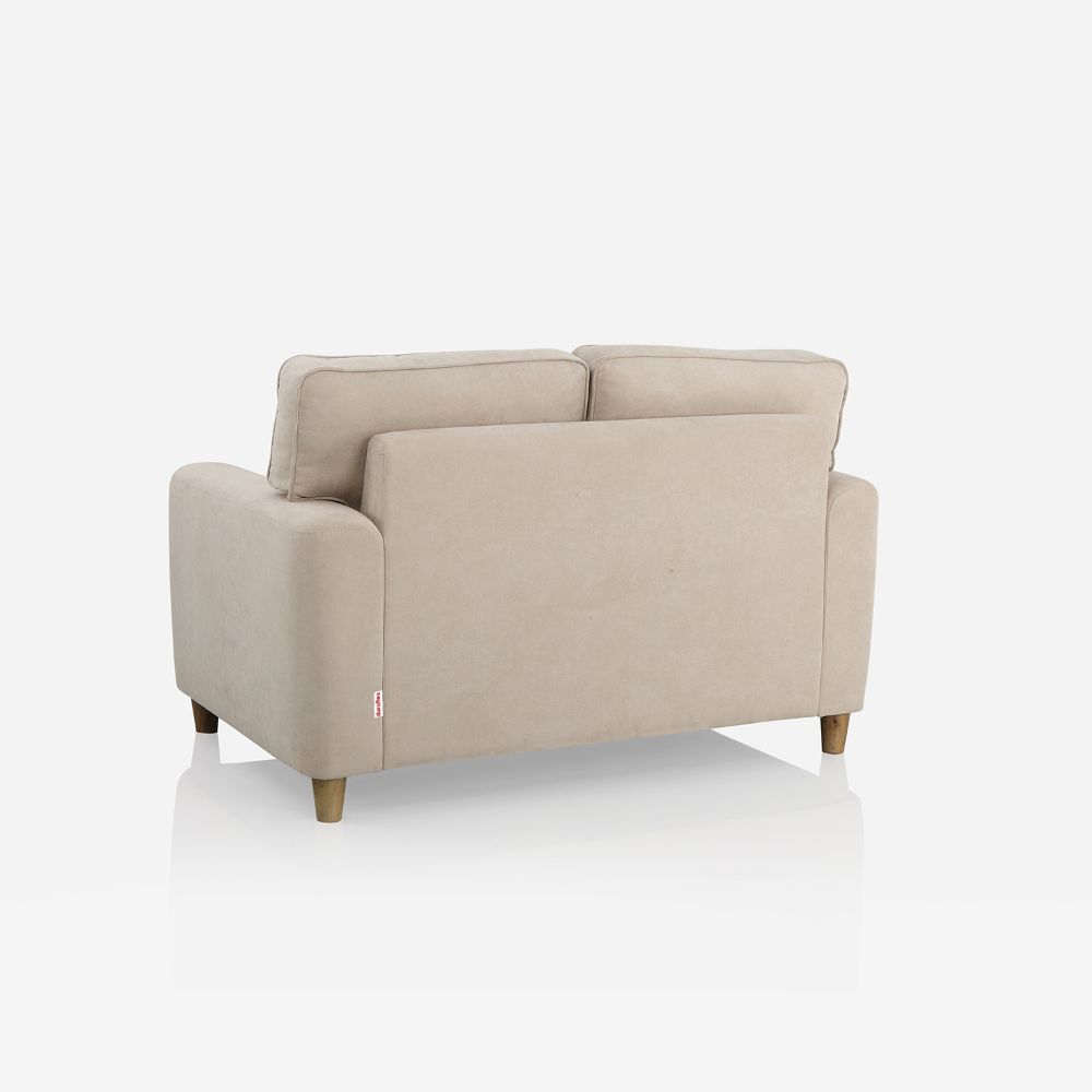 Utopia Beige Fabric 2 Seater Sofa