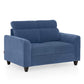 Zivo Plus Twilight Blue Fabric 2 Seater Sofa