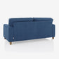 Utopia Blue Fabric 3 Seater Sofa