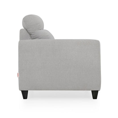 Zivo Plus Cloudy Gray Fabric 2 Seater Sofa