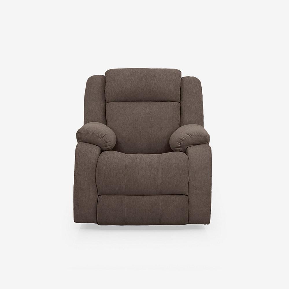 Avalon Dark Brown Fabric Recliner