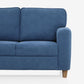 Utopia Blue Fabric 2 Seater Sofa