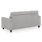 Zivo Plus Cloudy Gray Fabric Sofa Set 3 Seater Sofa