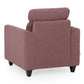 Zivo Plus Dusky Pink Fabric 1 seater Sofa