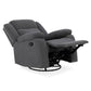 Avalon - Rocking & Rotating Single Seater Fabric Recliner in Graphite Grey Colour