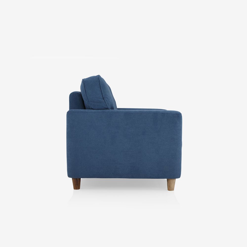 Utopia Blue Fabric 3 Seater Sofa