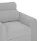 Zivo Plus Cloudy Gray Fabric 1 Seater Sofa