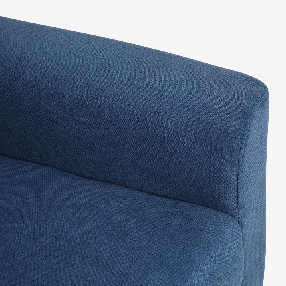 Utopia Blue Fabric 1 seater sofa