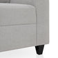 Zivo Plus Cloudy Gray Fabric 1 Seater Sofa