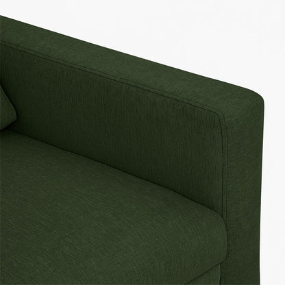Ease Green Fabric 3 Seater Sofa