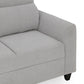 Zivo Plus Cloudy Gray Fabric Sofa Set 3 Seater Sofa with Lounger