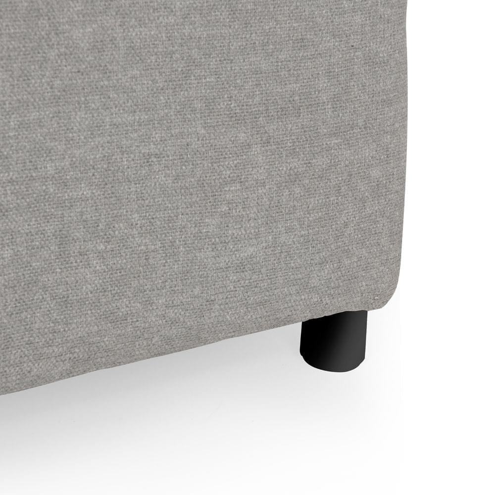 Cloudy Gray Ottoman