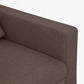 Ease Saddle Brown Fabric 1 seater sofa