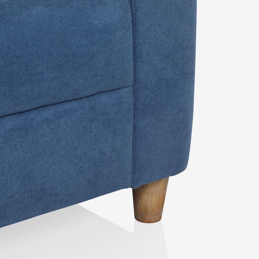 Utopia Blue Fabric 2 Seater Sofa