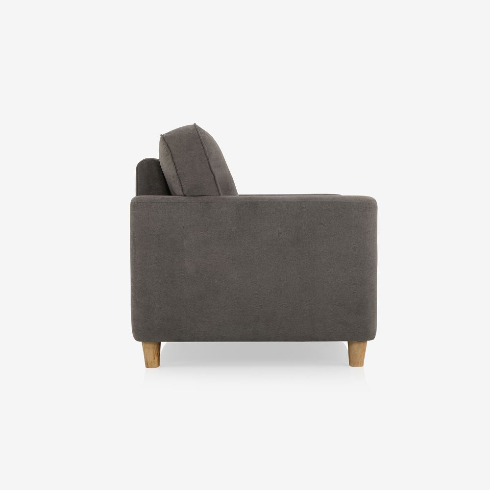 Utopia Grey Fabric 1 seater sofa