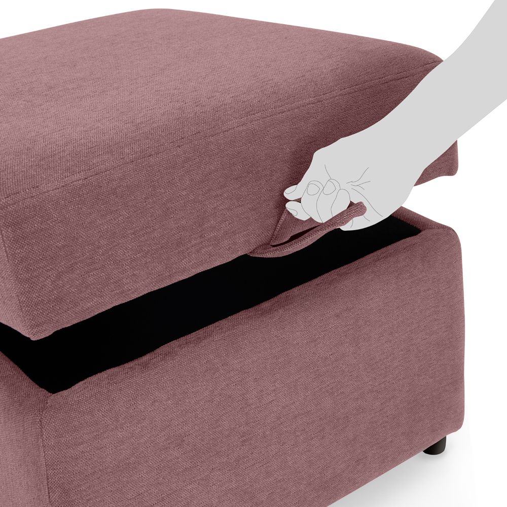 Dusky Pink Ottoman