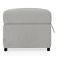 Cloudy Gray Ottoman