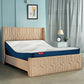 Wave Plus Adjustable Bed with Tranquil Walnut Shell Upholstered Bed and Livein Orthopedic Mattress