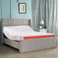 Wave Plus Adjustable Bed with Tranquil Lime Shell Upholstered Bed and Quboid Mattress