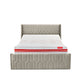 Wave Plus Adjustable Bed with Tranquil Sea Shell Upholstered Bed and Quboid Mattress