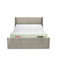 Wave Plus Adjustable Bed with Tranquil Sea Shell Upholstered Bed and SuperGrid Mattress