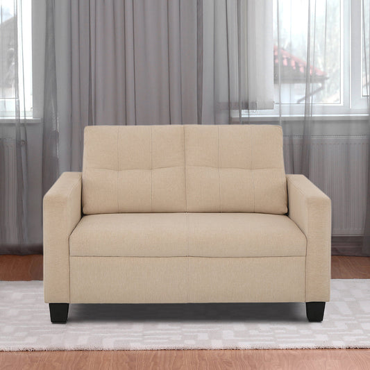 Ease Beige Fabric 2 Seater Sofa