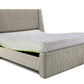 Wave Plus Adjustable Bed with Tranquil Sea Shell Upholstered Bed and SuperGrid Mattress