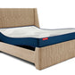 Wave Plus Adjustable Bed with Tranquil Walnut Shell Upholstered Bed and Livein Orthopedic Mattress