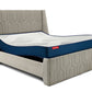 Wave Plus Adjustable Bed with Tranquil Sea Shell Upholstered Bed and Livein Orthopedic Mattress