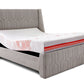 Wave Plus Adjustable Bed with Tranquil Lime Shell Upholstered Bed and Quboid Mattress