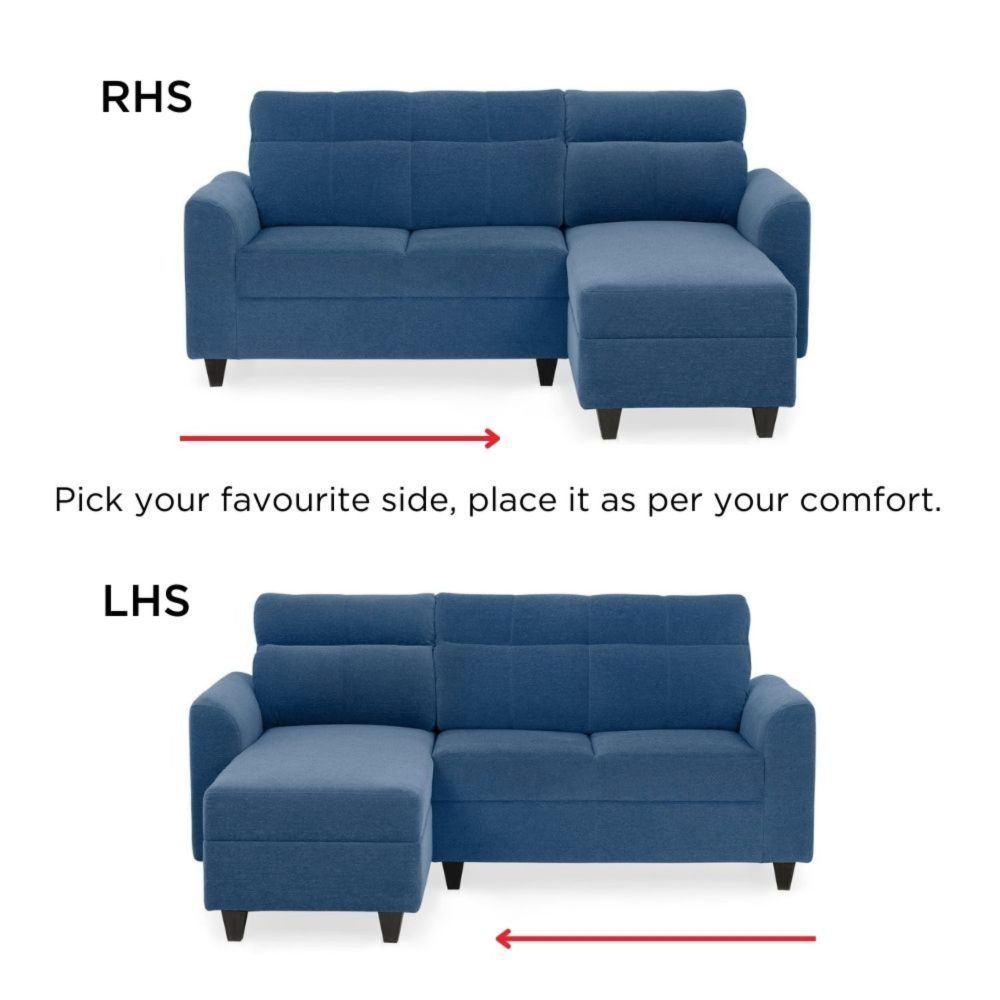 Zivo Plus Twilight Blue Fabric 2 Seater Sofa